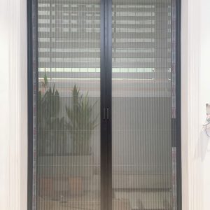 Cửa Lưới Chống Muỗi Dạng Xếp HP008 Màu Ghi